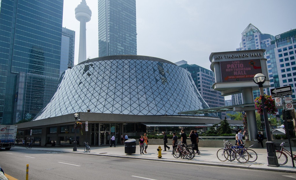 exterior glass dome of the Roy Thomson Hall